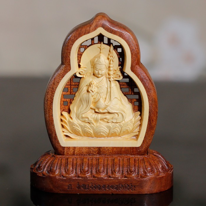 Buddhism HOME CAR Auto buddha Decorative ornament talisman Padmakara Guru Rinpoche talisman Wood ca