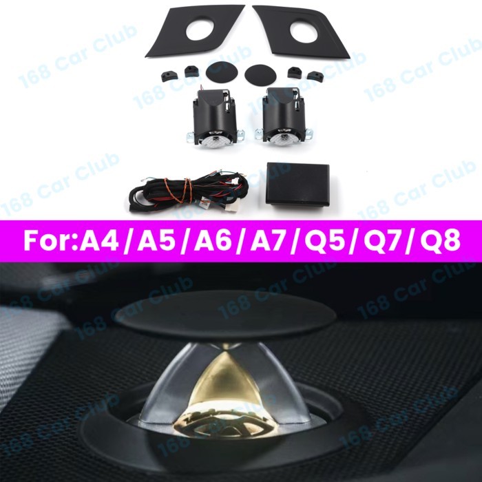 32 Colours LED Electric Treble Horn Refit For Audi A4 A5 A6 A7 A8 Q5 Q7 Q8 C7 C8 B9 Car Lifting Twe