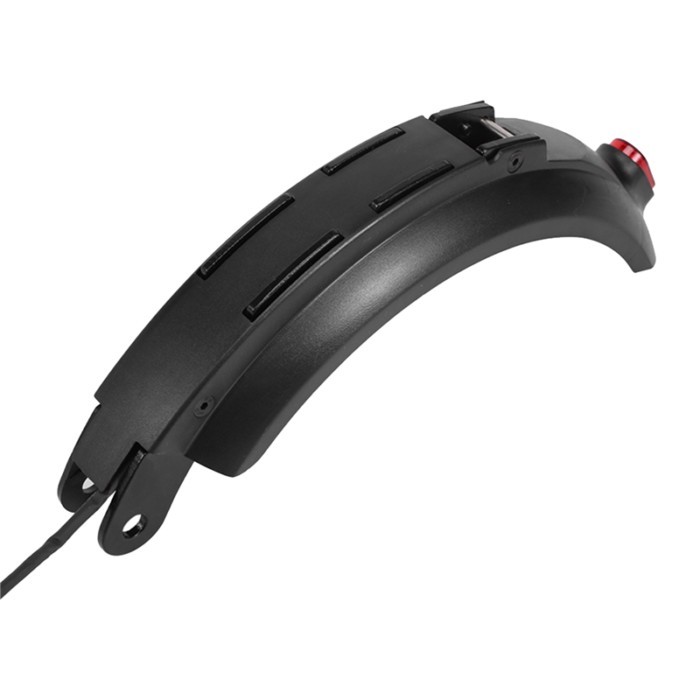 Electric Scooter Rear Fender Mudguard Wing + Tail Lamp,Scooter Skateboard Parts E Scooter Replaceme