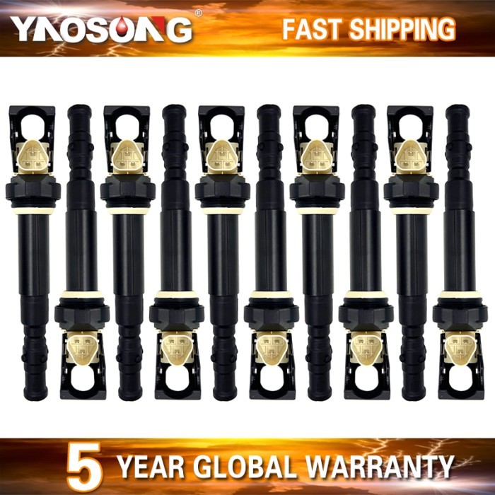 Ignition coil pack fit FOR BMW E60 E61 E63 E64 M5 M6 5.0L S85 B50A V10 5 series 6 series 1213783510