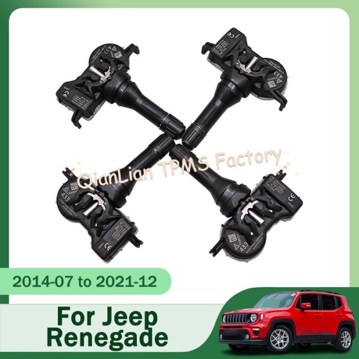 4pcs 53305555 TPMS Tire Pressure Monitor System For Jeep Renegade Compass MP 433MHz Tire Pressure S