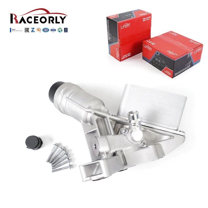 RACEORLY Aluminum Engine Oil Filter Housing for BMW 340i 540i 740i 840i M2 X5 X7