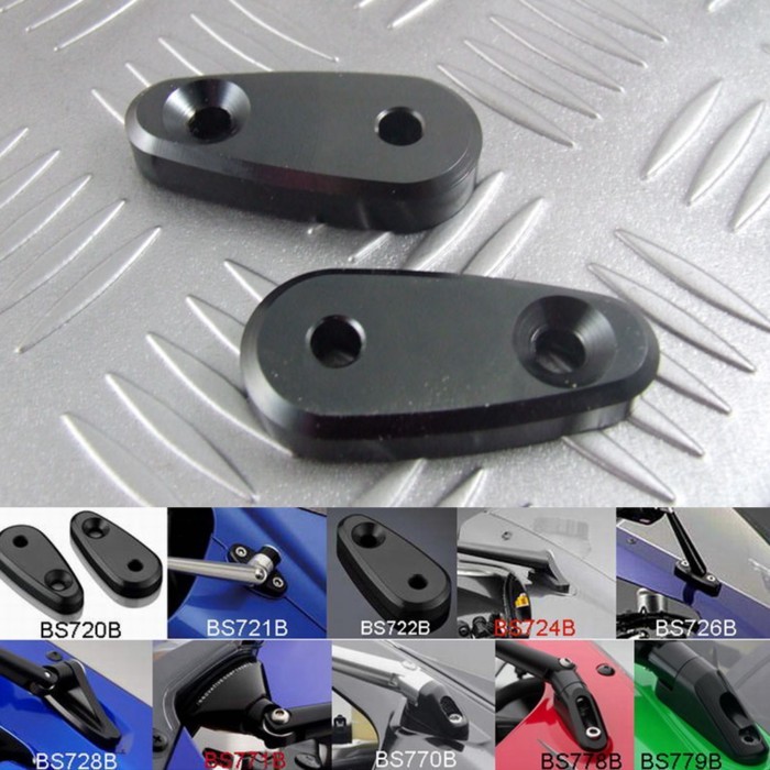 Motorcycle rearview mirror fairing adapter Conversion Code For Yamaha R1 2000-2001 R6 1999-2003