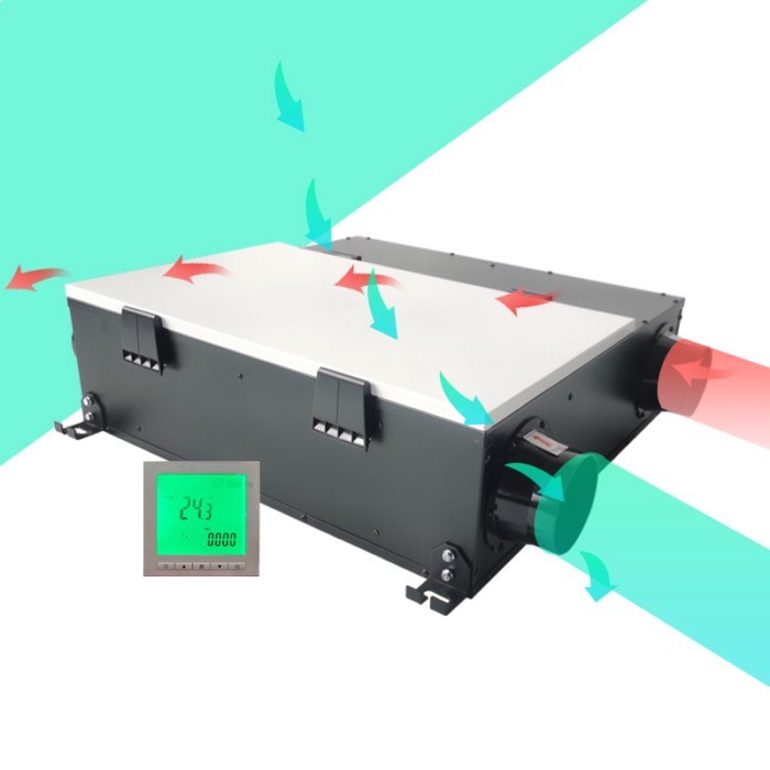 Smart Home Air Ventilation System With Heat Recovery Industrial HVAC Recuperator