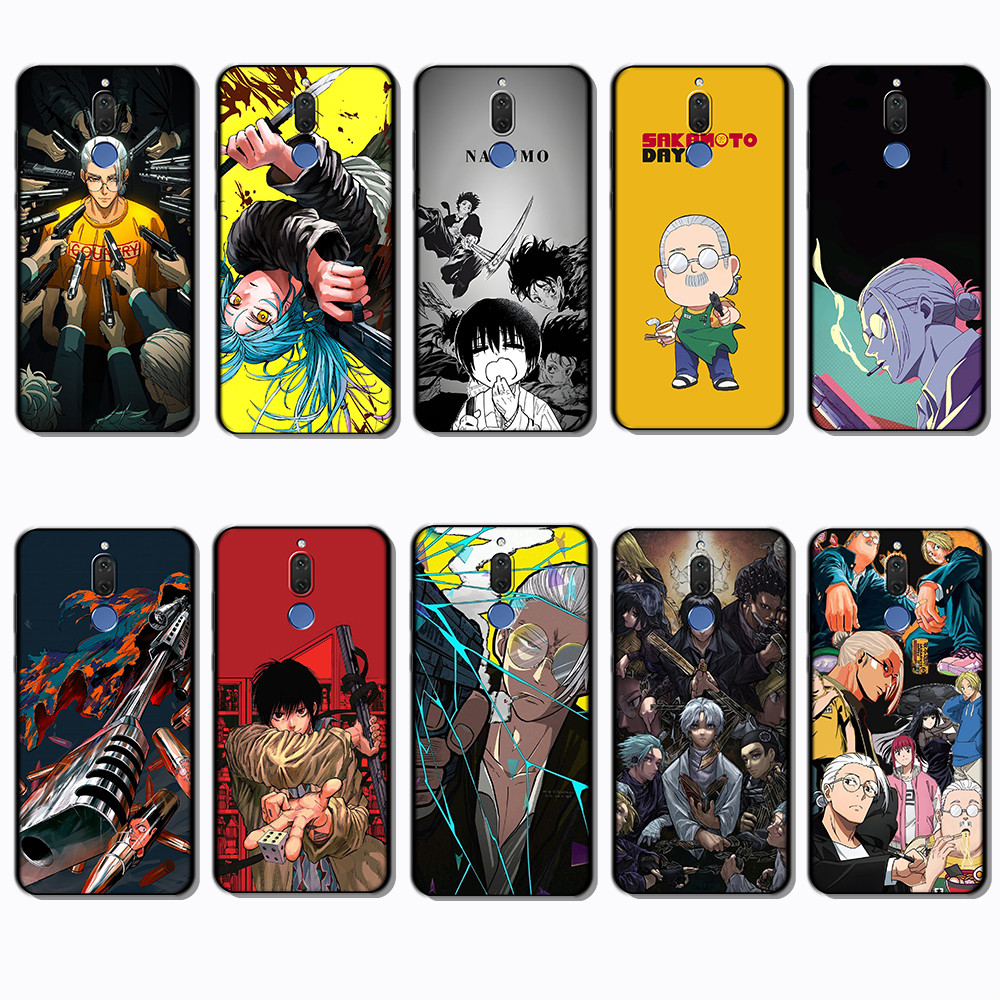 สําหรับ Huawei Nova 2 Lite 2i 3 3i 4E 5i 5T 7 SE 8i SAKAMOTO DAYS Slim Black Border TPU Soft Case | 