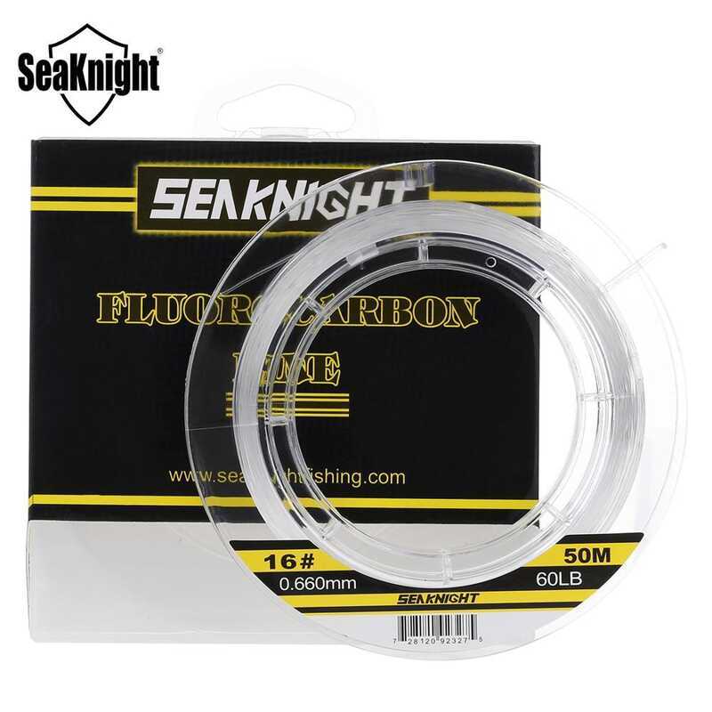 ❤ Seaknight 100 เมตรญี่ปุ่นวัสดุ 3-100Lb สายการประมงฟลูออโรคาร์บอนผู้นำคาร์บอนไฟเบอร์สายการบินจ