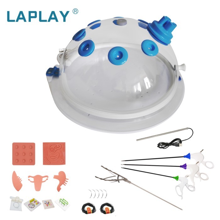 Laparoscopic Simulator Training Box Foldable Laparoscopy Endo Trainer Medical Teaching Equipment