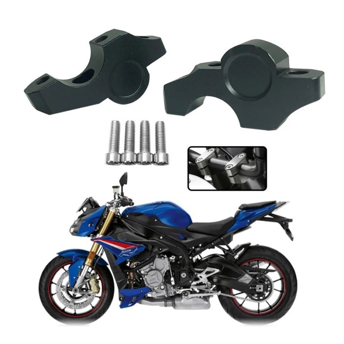 S1000R Handlebar Riser Drag Handle Bar Clamp Extend Adapter For BMW M1000R S 1000 R M 1000 R 2014-2