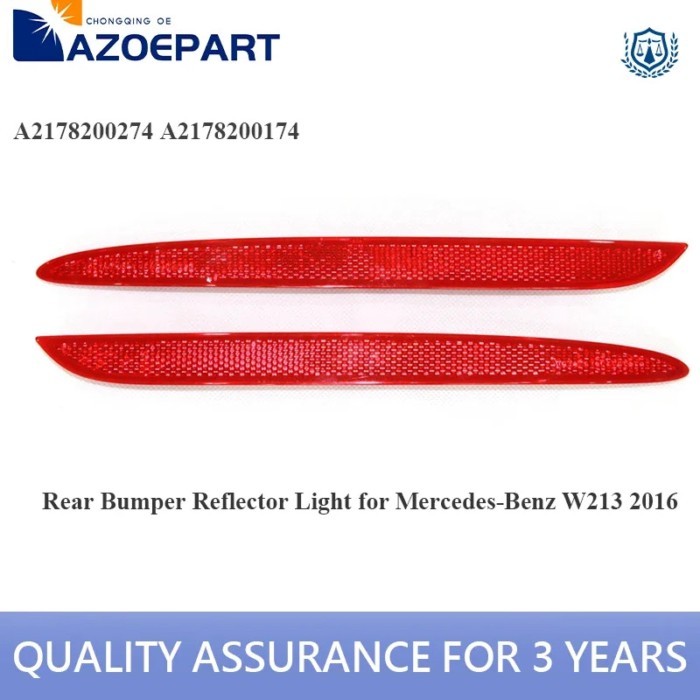 Rear Bumper Reflectors Light Lamp for Benz W213  E200 E220 E300 E350 2016 2017 2018 2019