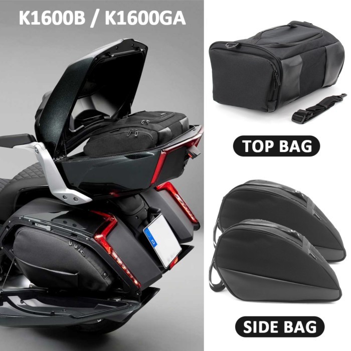 For BMW K1600B K 1600 K1600 Bagger K1600GA K1600 Grand America Motorcycle Side Luggage Lined Saddle