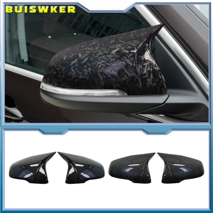2Pcs Glossy Black Side Wing modified Rearview Mirror Cover caps For BMW X1 F48 X2 F39 Z4 G29 2GT F4