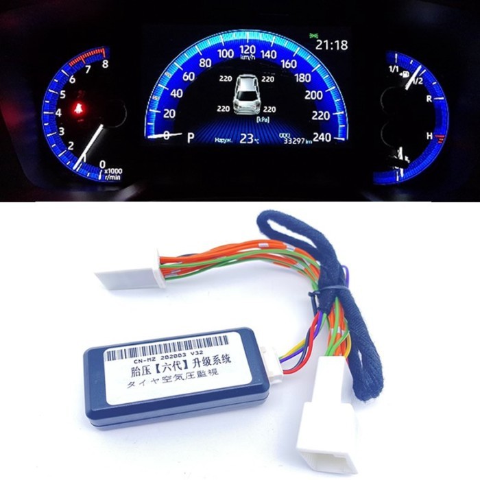 Car TPMS Tire Pressure Monitoring Display System Tire Pressure Monitor Security Alarm For Toyota Co