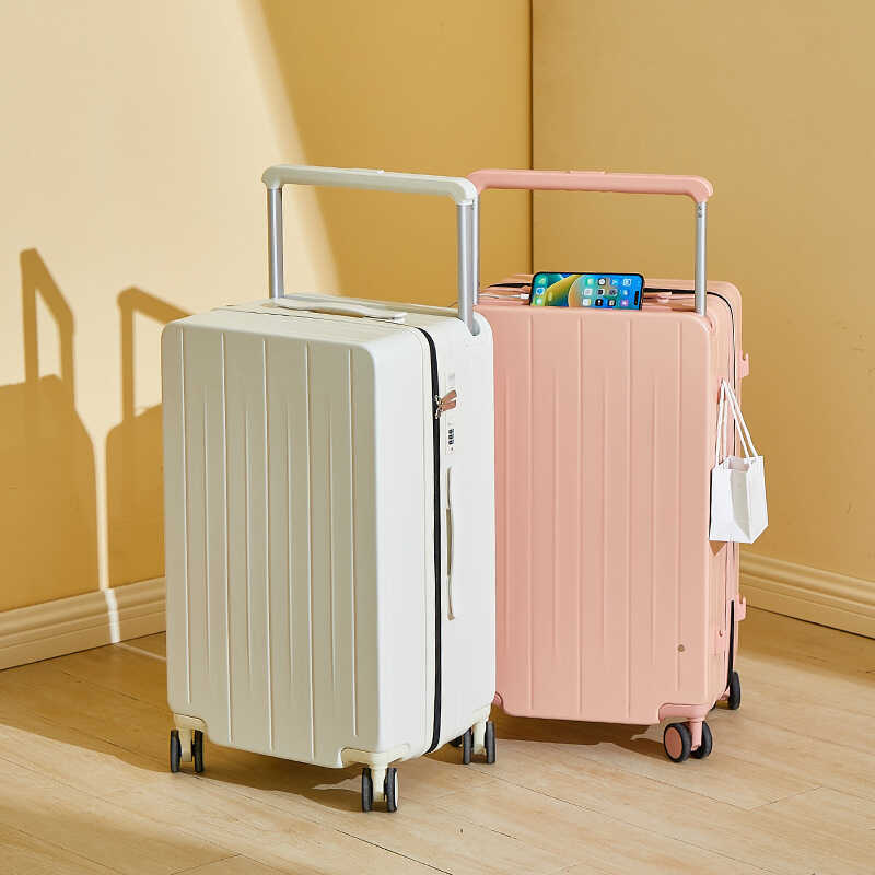 กระเป๋าเดินทางล้อเลื่อนสำหรับหญิง ปี 2025 ขนาด 67 ซม., ความจุมาก, มี ZIP รหัสผ่าน