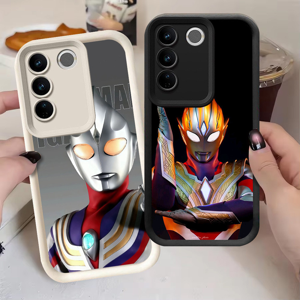 G-57 Ultraman Casing สําหรับ VIVO Y81 Y81s V29 V29E Y100 Pro สีดําและสีขาว
