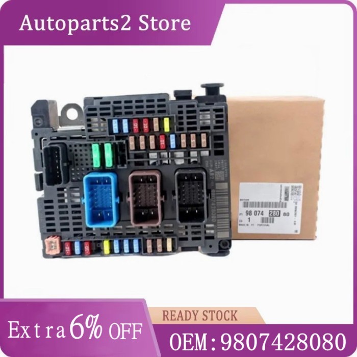 Brand New Genuine Fuse Box Module BSM AB2 9807428080 9677987380 BSM-Z26 6500JQ For Peugeot 2008 301