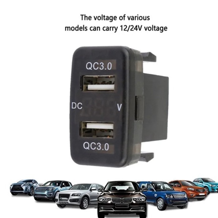 Car Charger Car Charging Socket Charger Car Charger For Toyota LED Display Car Charger Car Charger