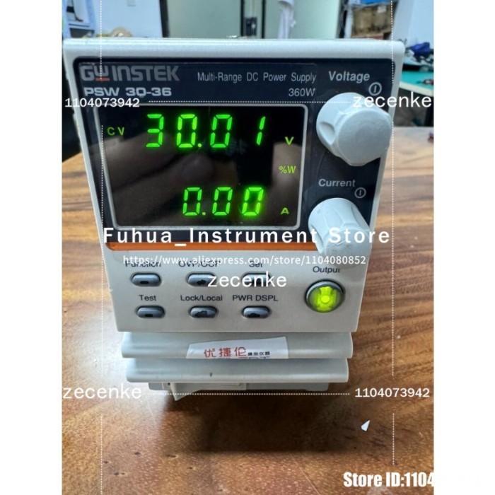 USED 1PCS GW Instek PSW 30-36 Multi-Range DC Power Supply 360W In Good Conditon