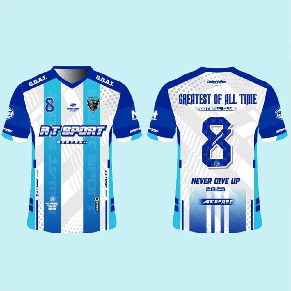 New Men Jersey Sports Shirt Breathable Digital Print Large Blue T Shirt top [No. 8, 9, 10, 11]