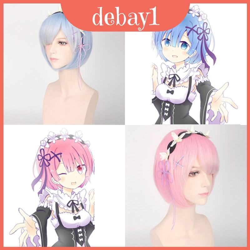 วิกผม Delightful Rezero Rem ทั้งผู้หญิงและผู้ชาย เหมาะสำหรับ cosplay