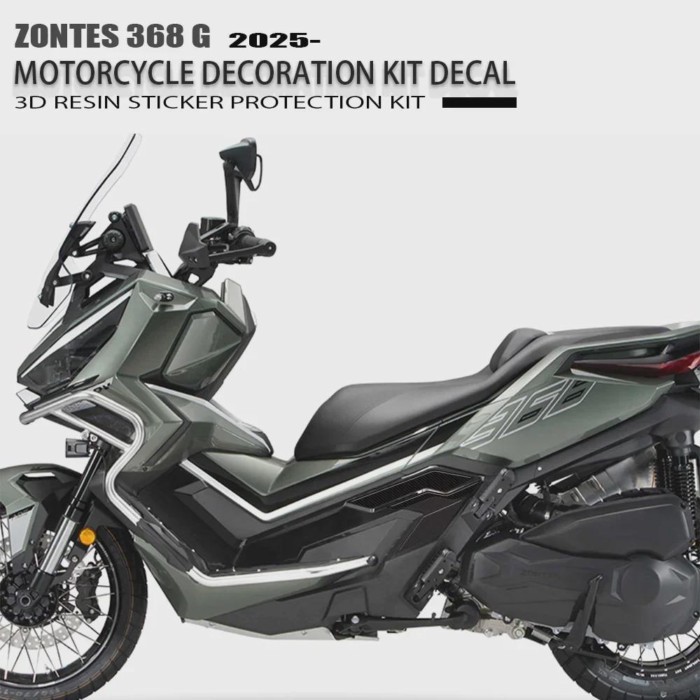 Motorcycle 3D resin sticker protection diagram PoglipieiFor compatible with Zontes 368 G 2025
