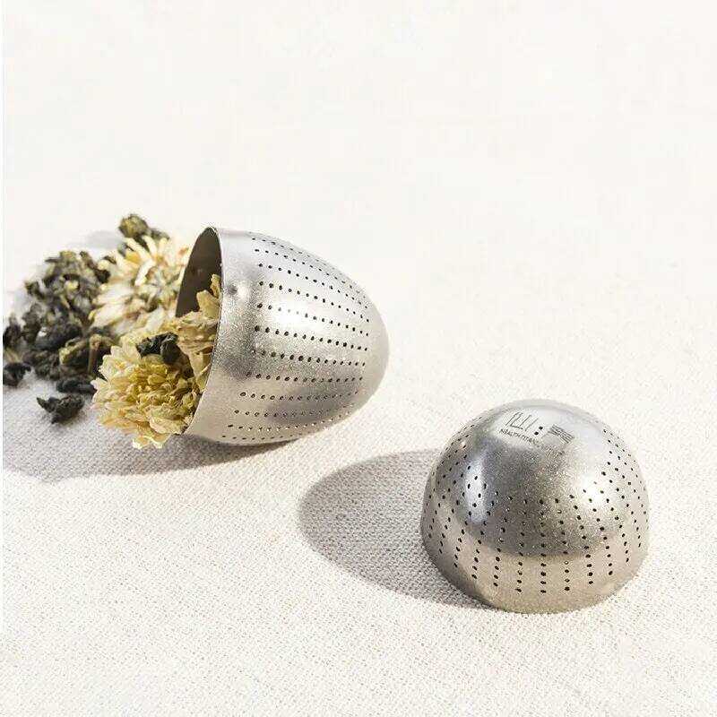 C Keith Pure Titanium Egg, Built-In Filter, Hourglass, Pure Titanium Filter, Portable, Lightweight