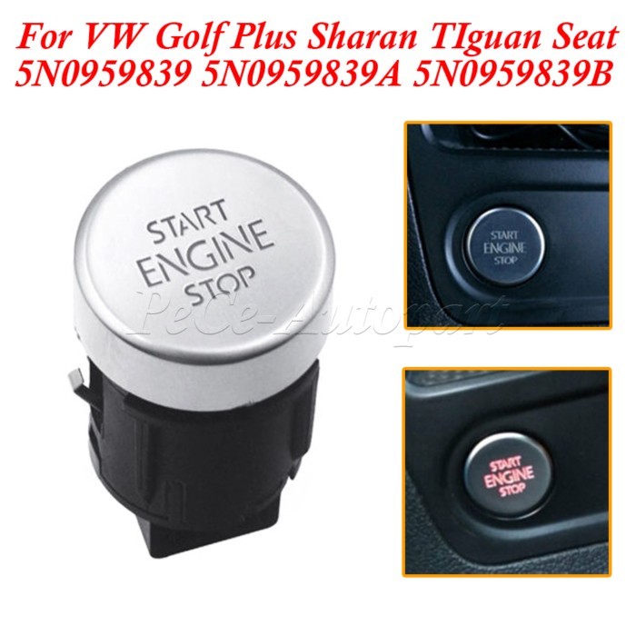 Automatic Engine Start Stop Switch Button 5N0959839 5N0959839A 5N0959839B For VW Golf Plus Sharan T