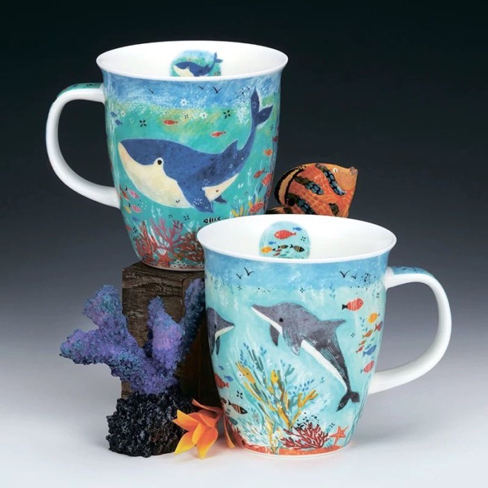 DUNOON ถ้วยน้ำจีนแท้ Bone China Mug NEVIS ถ้วยน้ำในครัวเรือน สวยงาม ของขวัญวันเกิดของที่ระลึก