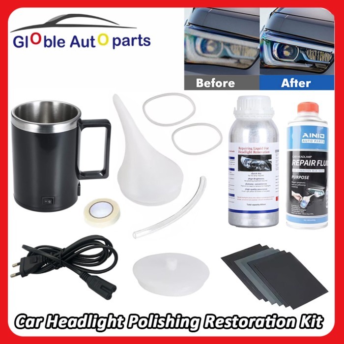 Car Headlight Renovation Kit Repair Liquid Polymer Kit Polishing Agent Scratch Remover Car Headligh