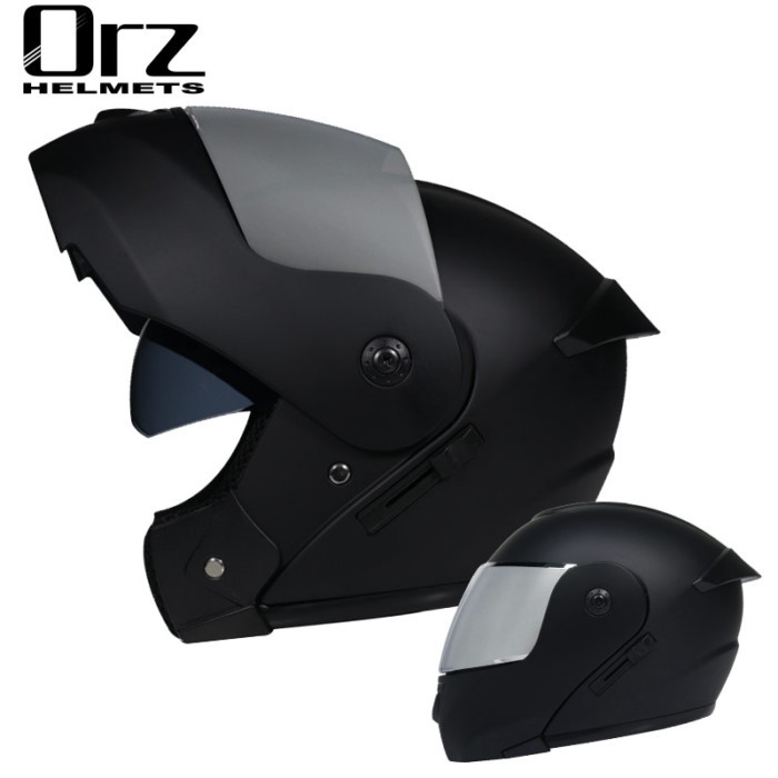 High Quality Motorcycle Helmet Dual Lens Flip Racing Helmet Men's Knight Head Protector DOT Approve