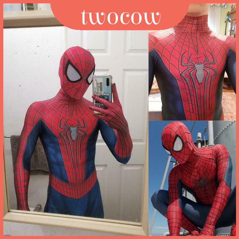 สูทSpiderman Zentai สำหรับงานHALOWEENและปาร์ตี้