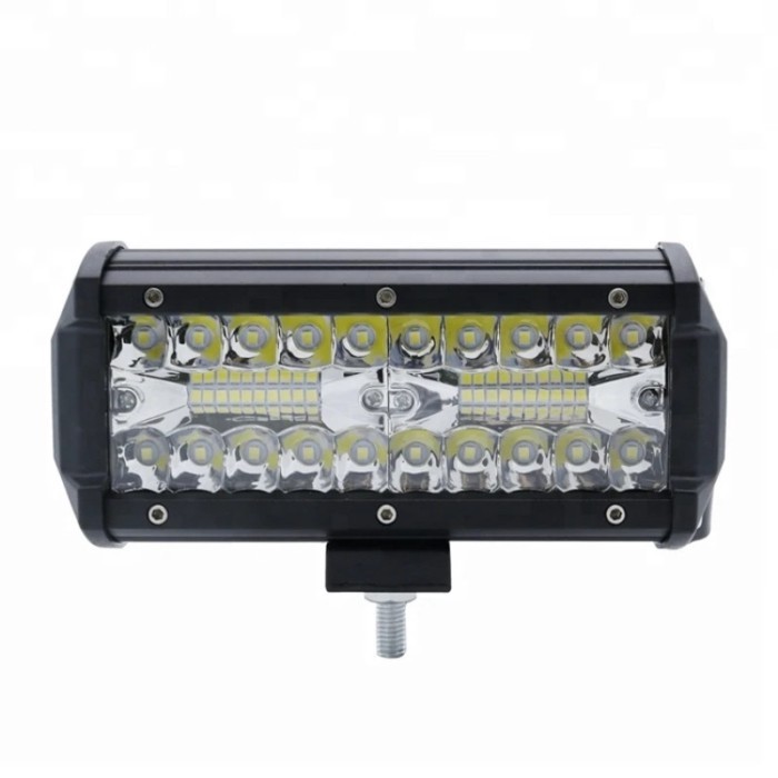 4 7 Inch Offroad white LED Bar 12V 24V Yellow LED Light Bar for Truck Boat 4x4 4wd Atv 3000K LED Wo