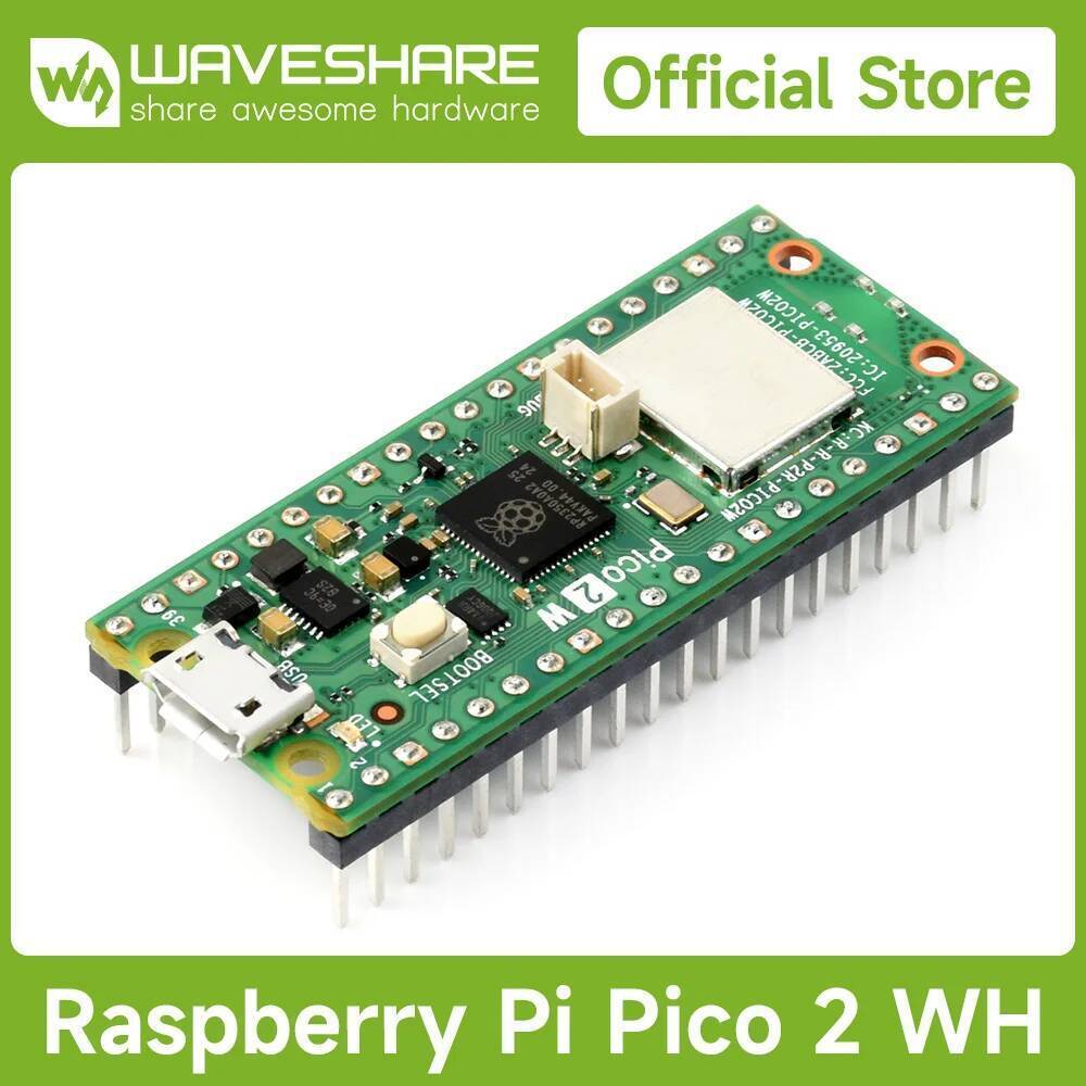 Raspberry Pi Pico 2 W Microcontroller Board, ตามชิป RP2350 อย่างเป็นทางการ, Dual-core Dual-core, รอง