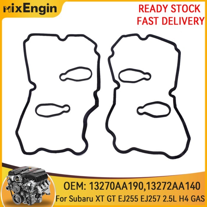 Engine Valve Cover Gasket Set Fit 2.5L For Subaru Impreza Legacy WRX STi XT GT Turbo EJ255 EJ257 2.