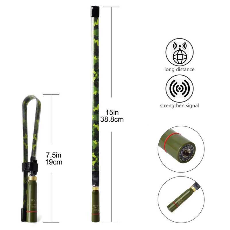 ▥ Sma-Male Antenna,2Meter 70Cm Foldable  Antenna,Vhf UHF Dual Band Antenna For Two Way