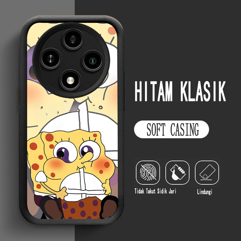 สําหรับ Xiaomi POCO X3 A3X Redmi 14C X7 C61 A3 C75 Pro 5G Soft L-15 SpongeBob
