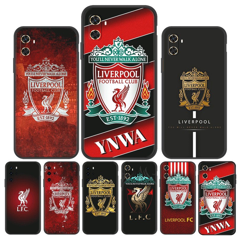 Huawei P10 P20 P30 Lite Pro Y5P Y6P Y7A Y8P ความเข้ากันได้เคสโทรศัพท์ TPU ฝาครอบป้องกันแบบนุ่ม Liverpool FC (S-5)