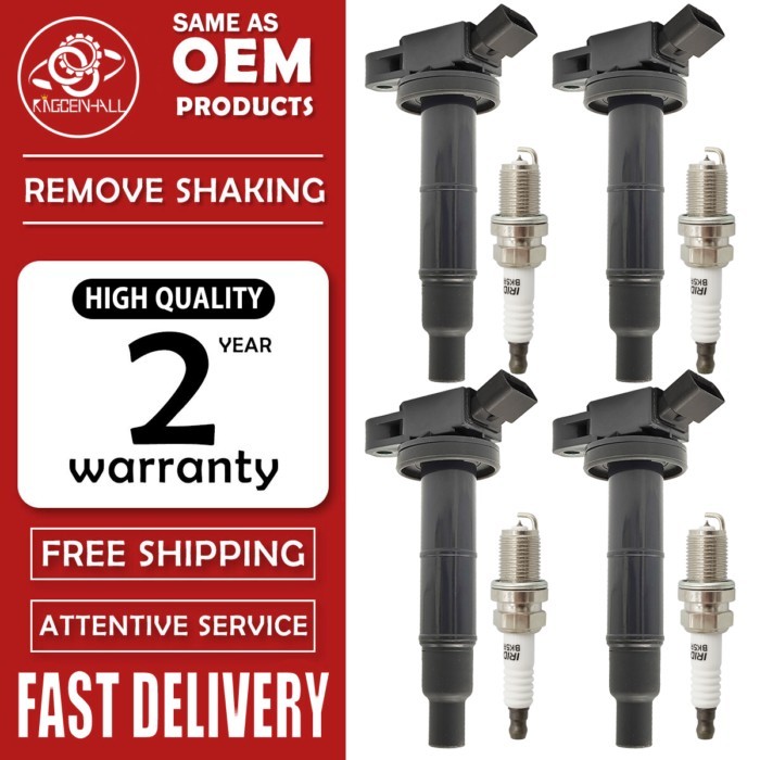 90919-02244 Ignition Coil & Spark plug FOR TOYOTA LEXUS Camry Highlander RAV4 Scion 673-1307 90919-