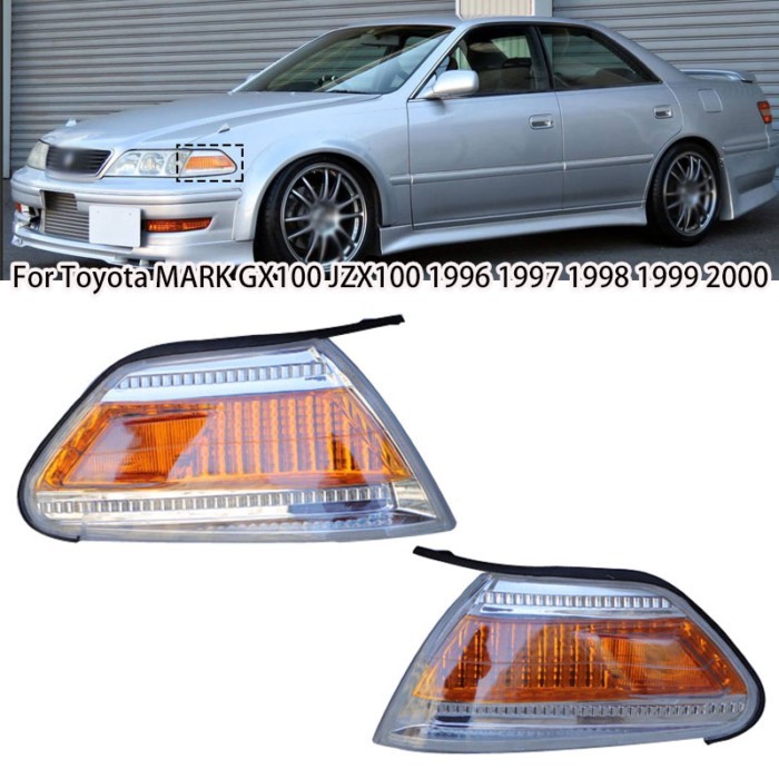 Left Right Auto Front Turn Signal Light Corner Lamp For Toyota MARK GX100 JZX100 1996 1997 1998 199