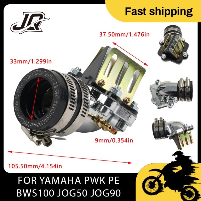 Intake Manifold For Yamaha PWK PE BWS100 JOG50 JOG90 50cc 90cc 2 Stroke Scooter 1E40QM Motorcycle C