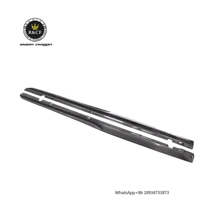 C63 AMG W205 Carbon Fiber Side Skirts for Mercedes Benz C63 W205 Coupe Sedan