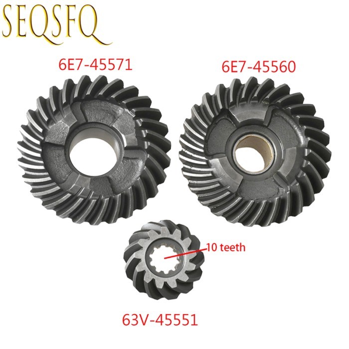 Gear Kit For Yamaha 15HP 9.9HP Outboard Motor 6E7-45560 6E7-45571 63V-45551 9.9E 15E series Boat En