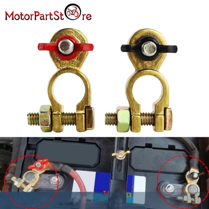 Trucks Car Battery Terminal Connector Clamps Quick Release Battery Clip Brass Connector Battery Ter