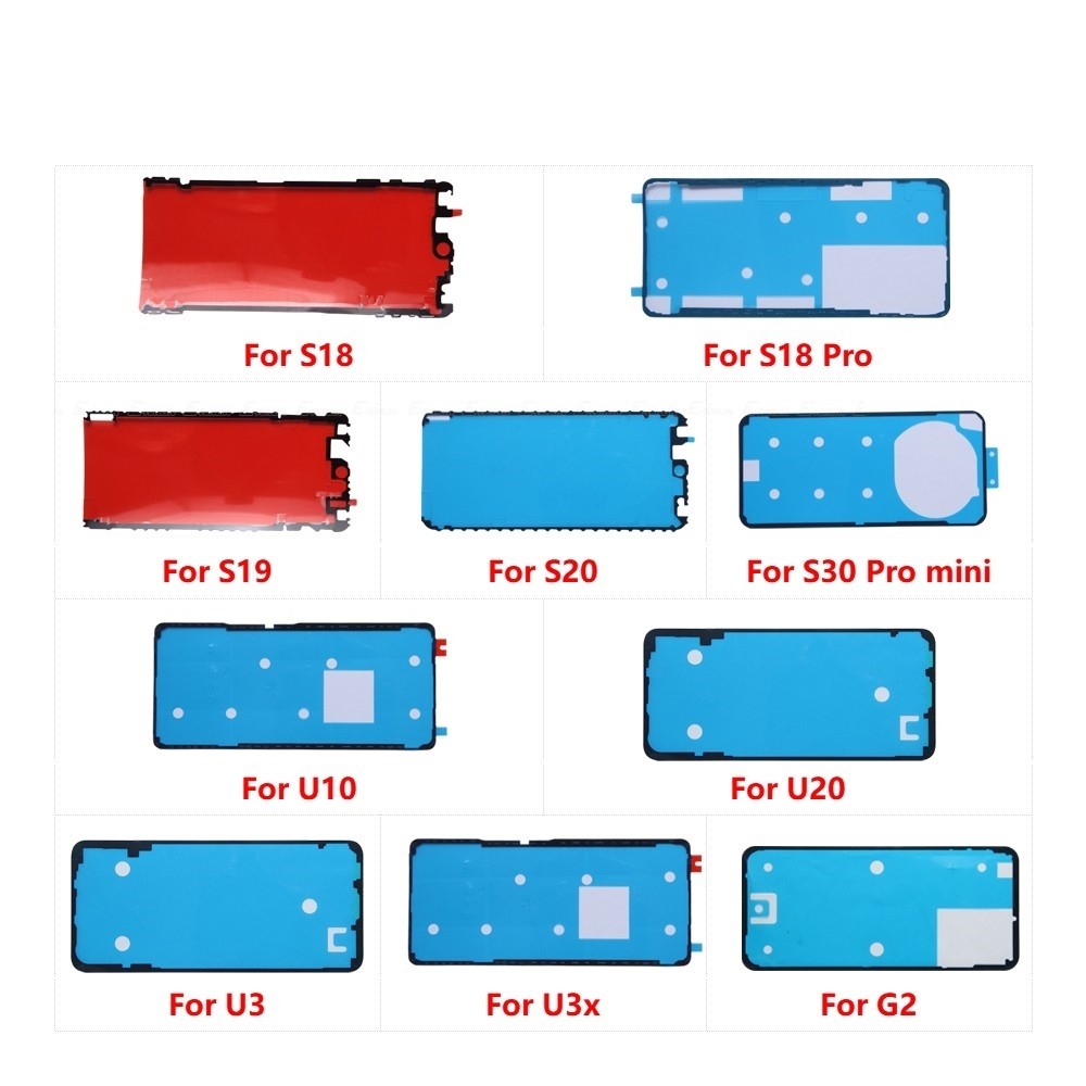 จอแสดงผล LCD ฝาหลังแบตเตอรี่ด้านหลังสติกเกอร์กาวเทปกาวสําหรับ Vivo S18 S19 S20 S30 Pro mini U10 U20 