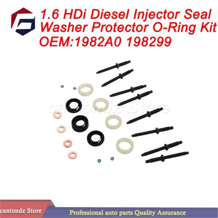 1.6 HDi Diesel Injector Seal Washer Protector O-Ring Kit For Peugeot 207 307 407 Partner Citroen C2