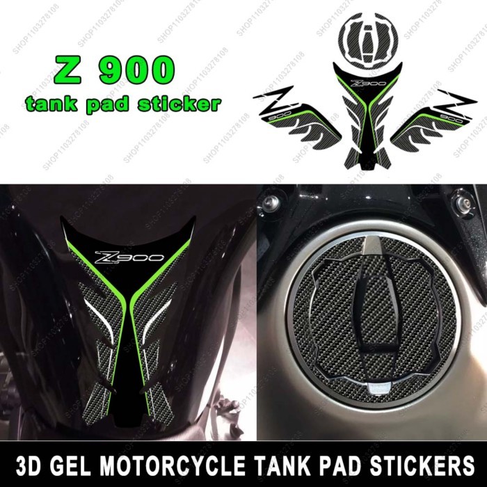 Z900 Sticker Motorcycle Accessories 3D Epoxy Resin Sticker kit For Kawasaki Z900 Z 900 side Tank Pa