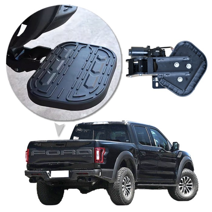 4x4 Electric Rear Running Board Bed Behind Step Step Truck Tailgate Step for Ford F-150 Raptor 2015
