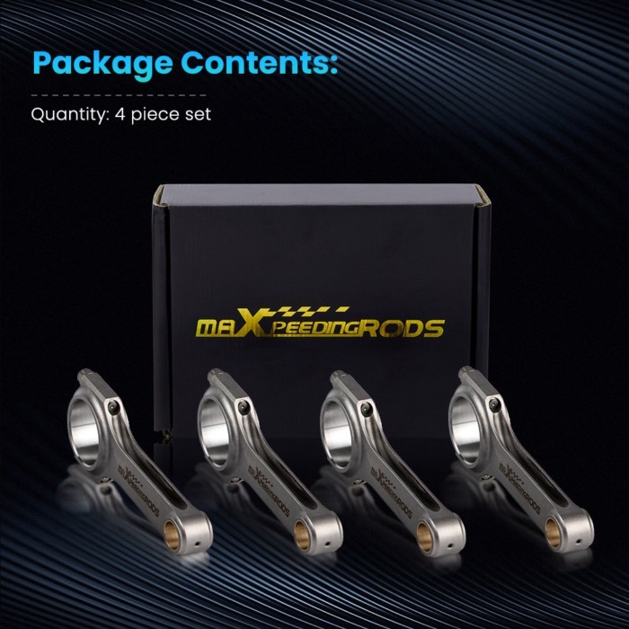 4x Connecting Rods for Holden Isuzu Trooper Bellett G180 4ZB1 1.8L 4ZC1 2.0L ARP2000 Bellie Belias