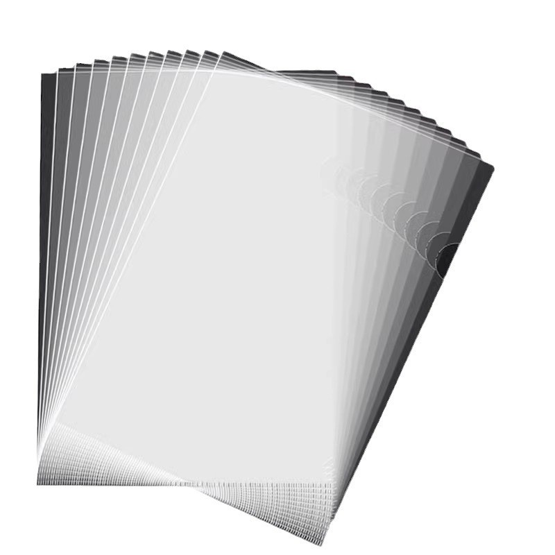 Information Bag Transparent File Bag A4 Thin Plastic Waterproof File Cover Briefcase File Bag L-sha