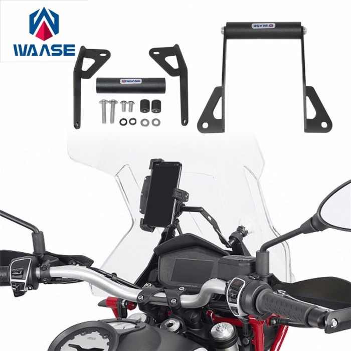 WAASE Mobile Phone GPS Plate Bracket Stand Holder Phone Support For Moto-GUZZI V85 TT V85TT 2019 20