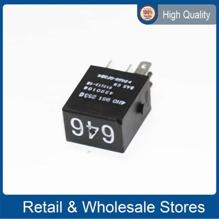 2/4/10pcs/lot CAR RELAY 646 FOR AUDI Volkswagen VAG GROUP 4H0951253C 4H0 951 253 C 8Z0951253 2D0943